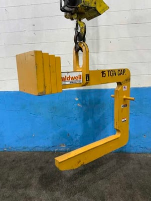 30000 lb. Caldwell #82-15-48, strong back coil C-hook, 30" throat, 47-7/8" head room, 2023 - Image 5
