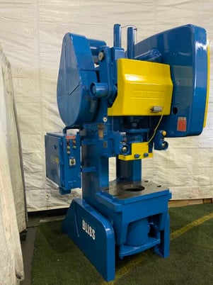 45 Ton, Bliss #C-45, OBI back geared press, Bijur automatic lube, 5 HP, air clutch & brake - Image 10