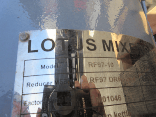10 HP Lotus Mixer #RF97-10 Pump w/ Sew Eurodrive DRN132M4 Motor, 2017 - Image 7