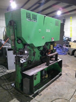 6" x 6" x 3/8" Mubea #KBL-1100, Ironworker, 110 Ton, 20" throat, 1.25" stroke, 10 HP - Image 6