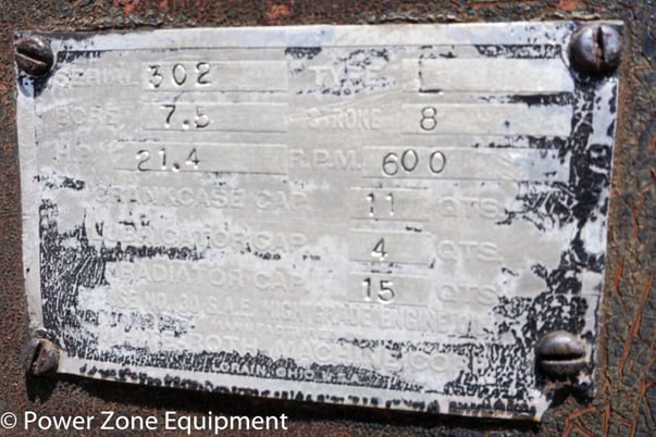 21 HP @ 600 RPM, Lorain #L, Pumpjack Engine, 1-cylinder, 2-cycle, 8" Stroke, 7.5" Bore - Image 3