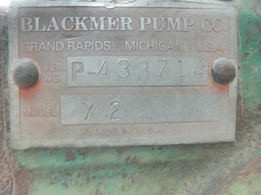 Blackmer Pump Co. #X-2, Gear Pump, was w/Oilwell D-313-PO, 60 HP, 500 RPM - Image 5