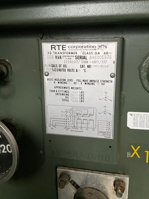 300 KVA 20780GY/12000 Primary, 480Y/277 Secondary, 3 phase, Padmount Transformer - Image 1