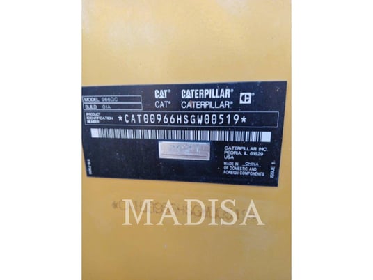 Cat 966GC, Wheel Loader, 841 hours, S/N: 0SGW00519, 2021 - Image 6
