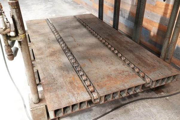 Black Brothers #4x8, End Load Cold Press, 4' x 8' capacity, opening non-adjustable - Image 2