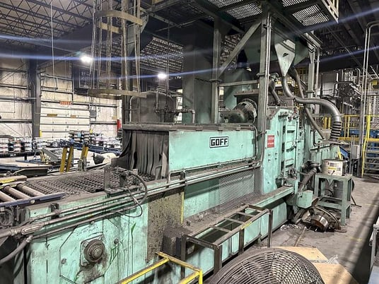 Goff #WM27.5-2-40, 2-wheel downblast mesh belt machine, 20 HP per wheel, 2008 - Image 5