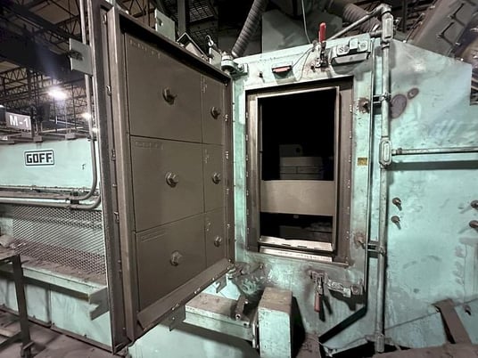 Goff #WM27.5-2-40, 2-wheel downblast mesh belt machine, 20 HP per wheel, 2008 - Image 9