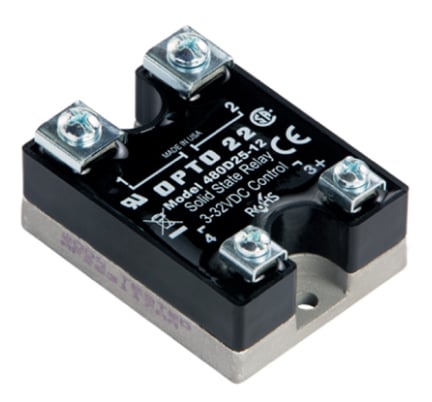 Opto 22 575D45-12 575 VAC 45 A DC Control Solid State Relay SSR, Transient Proof - Image 1