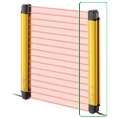 Keyence GL-R23F-R Light Curtain, Main Unit, 23 Optical Axes, Receiver Only - Image 1