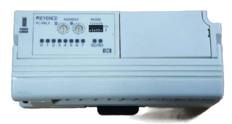 Keyence KL-8BLX PLC, 8-Point Screw Terminal Block with Repeater Function - Image 1