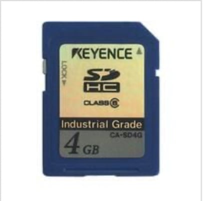 Keyence CA-SD4G SD Card 4 GB, SDHC Industrial Spec for 2D/3D Laser Profiler - Image 1
