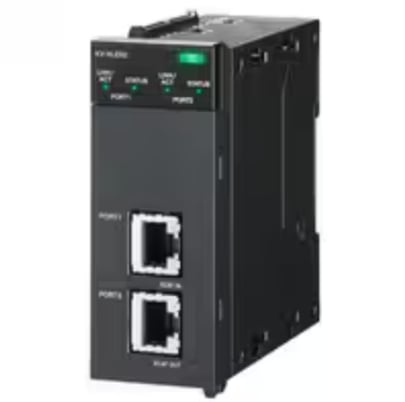 Keyence KV-XLE02 EtherNet Unit, 2 Ports, Programmable Logic Controller - Image 1