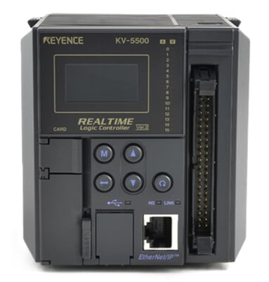Keyence KV-5500 PLC (Building-Block/Modular/High Speed Type), CPU Unit - Image 1