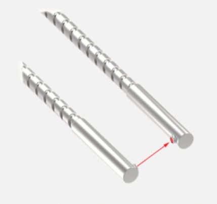 Banner IA1.53SMTA 21056 Glass Fiber Opposed Mode Sensor, .91 m Long, 2.29 mm Dia - Image 1
