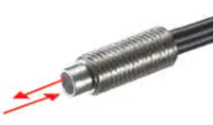 Keyence FU-61 Digital Fiber Optic Sensor, Reflective Fiber Unit - Image 1