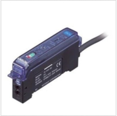 Keyence FS-M1 Fiberoptic Sensor, Fiber Amplifier, Cable Type, Main Unit, NPN - Image 1