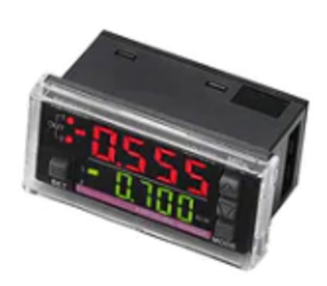 Keyence AP-V85W Pressure Sensor, Amplifier Unit, Panel Mount Type, Standard, NPN - Image 1