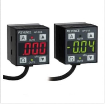 Keyence AP-31ZA Two-Color Digital Display Pressure Sensor, Main, -101.3 kPa, NPN - Image 1