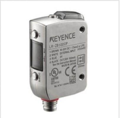 Keyence LR-ZH500CP Self-Contained CMOS Laser Sensor, Rectangular w/M8, 500 mm - Image 1