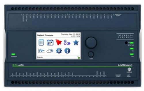Distech CDIL-450X-00 ECL-450 LonWorks Programmable Controller w/LCD, 12UI 12UO - Image 1