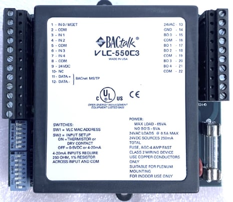 Alerton VLC-550C3 BACtalk BACnet-Compliant Field Programmable Controller - Image 1