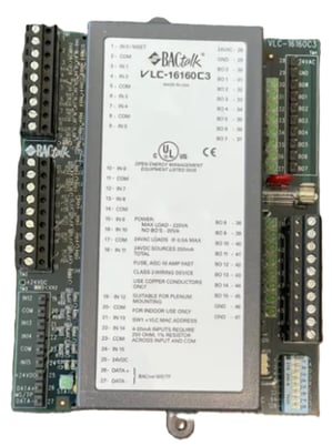 Alerton VLC-16160C3 BACtalk Programmable Logic Controller, Input Monitoring - Image 1