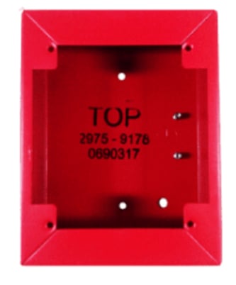 Simplex Grinnell 2975-9178 Surface Mounted Red Box, Steel Material, For Pull Down - Image 1