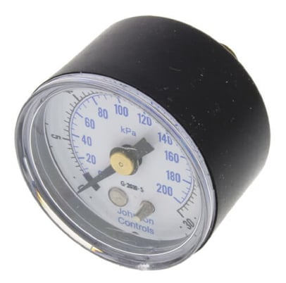 Johnson Controls G-2010-5 Air Pressure Gauge 0-30 PSI for T-5800 Series, 1/8 NPT - Image 1