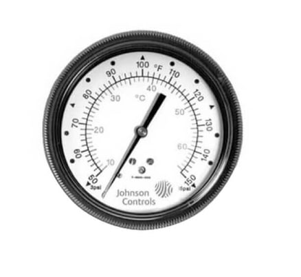 Johnson Controls T-5500-1052 Pneumatic Temperature Gauge (0-100F) - Image 1