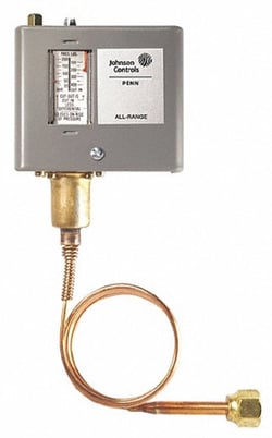 Johnson Controls P70DA-2C SPST Pressure Control w/ 1/4" NPTF, 50/450 psig - Image 1