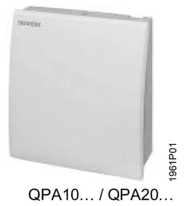 Siemens QPA2000 Room Air Quality Sensor, 0 - 2000 ppm CO2 Measuring Range - Image 1