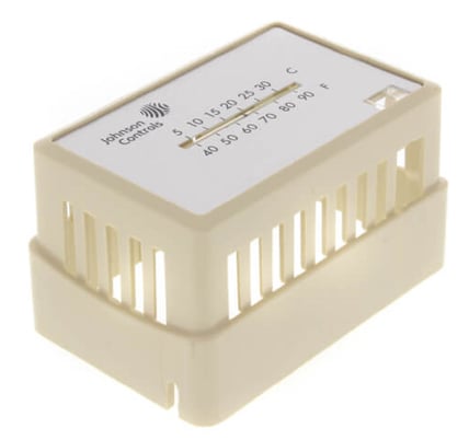 Johnson Controls T-4000-2142 Beige Thermostat Cover Plate Assy, Exposed Setpoint - Image 1