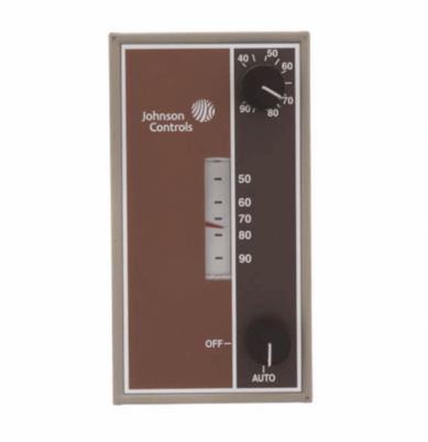 Johnson Controls T22AAA-1C Heating Line Voltage Thermostat, OFF-AUTO (40 to 90F) - Image 1