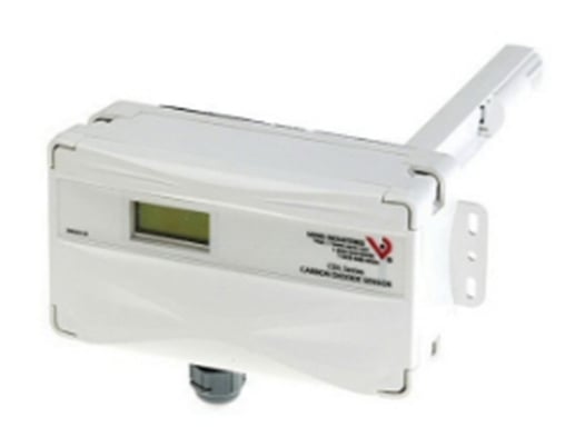 Veris CDLSXX Duct CO2 Sensor Deluxe High-Impact ABS Plastic CO2 Sensor - Image 1