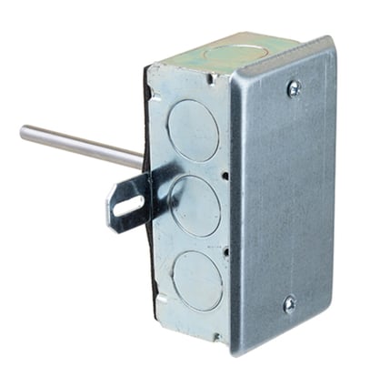 Veris TFDHR00 Duct Mount Temperature Sensor, 8" Probe with Metal Enclosure, 10k - Image 1