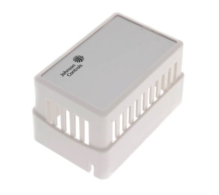 Johnson Controls T-4000-3139 White Thermostat Cover Plate Assy Horizontal Mount - Image 1