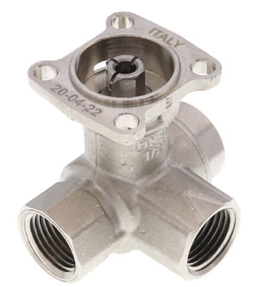 Belimo B315 1/2" B3 Series, 3-Way Brass Valve w/ Stainless Steel Ball Stem - Image 1