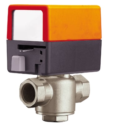Belimo ZONE320S-50+ZONE24NC 3-Way Zone Valve, 3/4" Valve Size, Cv 5, Sweat - Image 1
