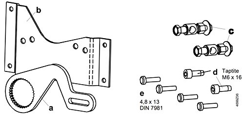 Siemens ASK71.4 Linear Crank Arm Kit With Bracket for GCA & GBB Damper Actuator - Image 1