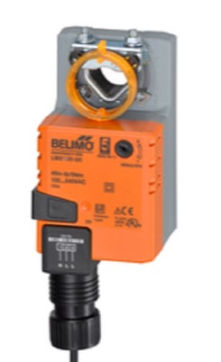 Belimo LMX120-SR Actuator, 45in-lb 5Nm, Non Fail-Safe, AC 100-240 V, 2-10 V, Mod - Image 1