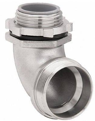 Calbrite S60700FC90 Flex 90 deg Connector, 3/4 in, 316 Stainless Steel 316SS - Image 1