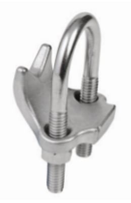 Calbrite S62000RA00 Right Angle Beam Clamp, 2 in, 316SS 316 Stainless Steel - Image 1