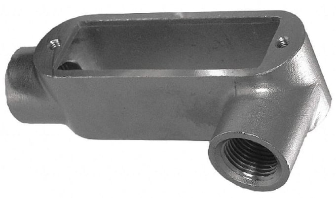 Calbrite S61000LL00 LL Style Conduit Body, 1 in NPT, 316 Stainless Steel 316SS - Image 1
