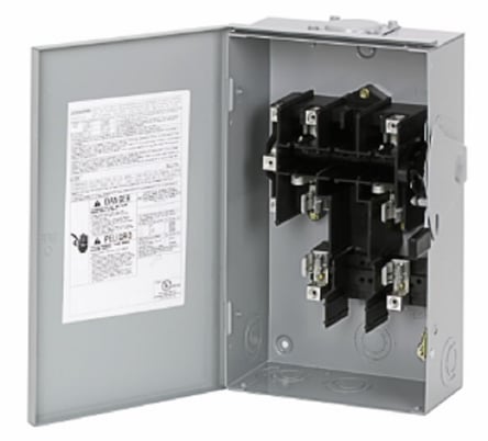 Cutler-Hammer Eaton DG222URB Safety Switch General Duty 2P 60A 240V 50/60Hz 3R - Image 1