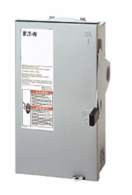 Cutler-Hammer Eaton DG221URB Safety Switch General Duty 2P 30A 240V 50/60Hz 3R - Image 1