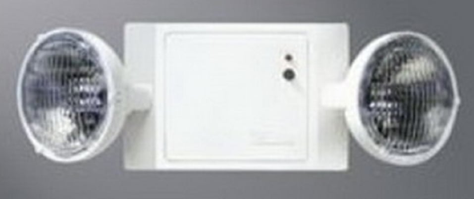 Appleton Eaton CC2 Sure-Lite Black Polycarbonate Double Head Emergency Light - Image 1