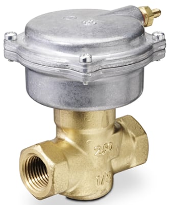 Siemens 257-02002B 2-Way 1/2" Terminal Unit Valve, Cv 0.63, Normally Closed, FxF - Image 1