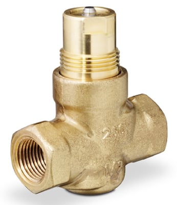 Siemens 599-02038 2-Way 1/2" Terminal Unit Valve, Cv 2.5, NO, Brass Trim, F x F - Image 1
