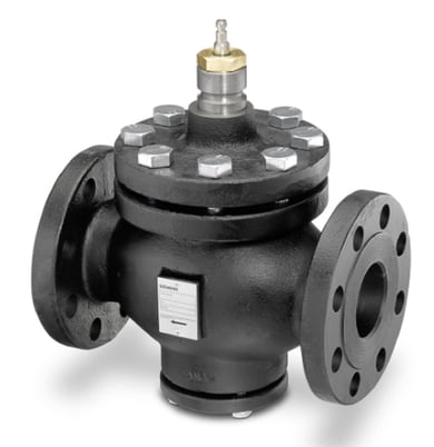 Siemens 599-06120 2-Way 2-1/2" Flowrite Valve, Cv 63, Hi-Temp, Normally Open - Image 1