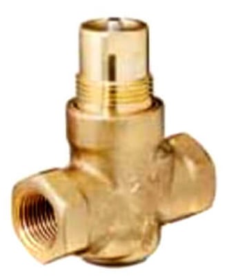 Siemens 599-02036 1/2" 2-Way N/O Brass Globe Valve Body Female x Female (1.6 Cv) - Image 1